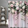 Rose Floral Pink Curtain Shower Curtain, Bathroom Decorative Shower Curtain, Waterproof Shower Curtain with Hooks