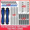 Подходит для ( ECOVACS T80 PRO OMNI / T80 OMNI ) Запчасти для пылесоса Основной ролик Ткань для швабры Боковая щетка Пылесборник HEPA-фильтр Аксессуары