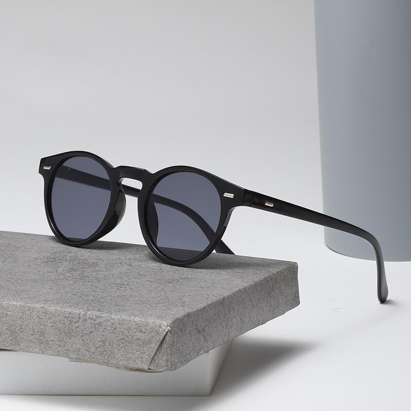 New Arrival Fashion Wind Vintage Retro Transparent Frame Sunglasses Round Sun Glasses Men And Women