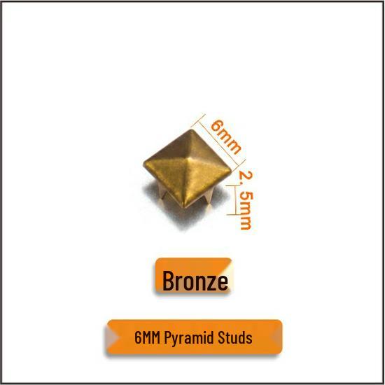 Pyramid Square Claw Nails: 4-15mm Full Size for Clothing, Bags, Boxes, Shoes, Hats, Punk Decorations, Square Rivets