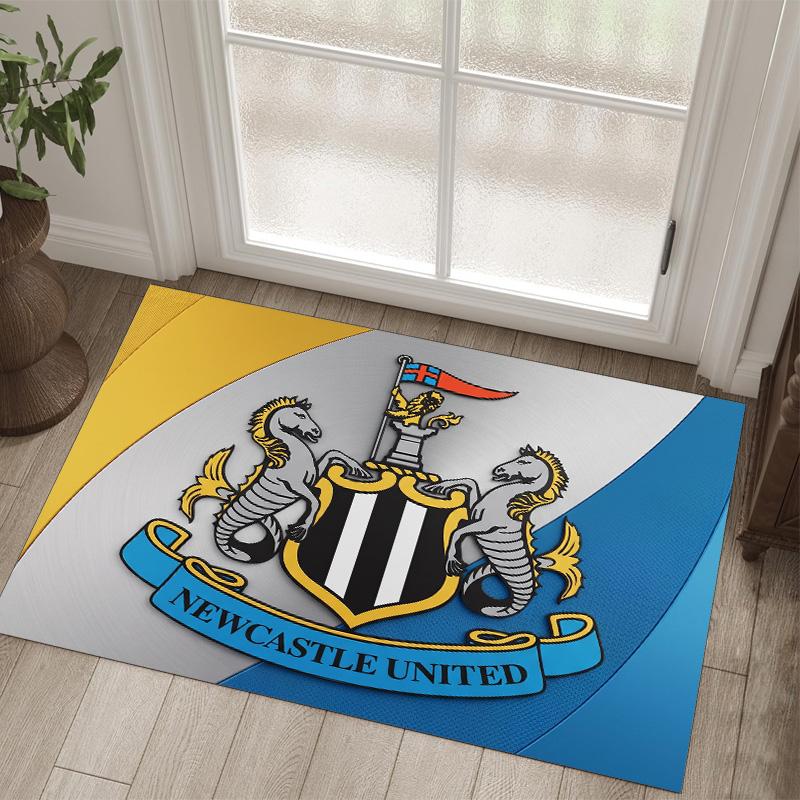 Футбольный дизайн Newcastle United Хрустальный бархатный ковер Уютный Не?Нескользящий ковер с принтом для спальни, гостиной, прихожей
