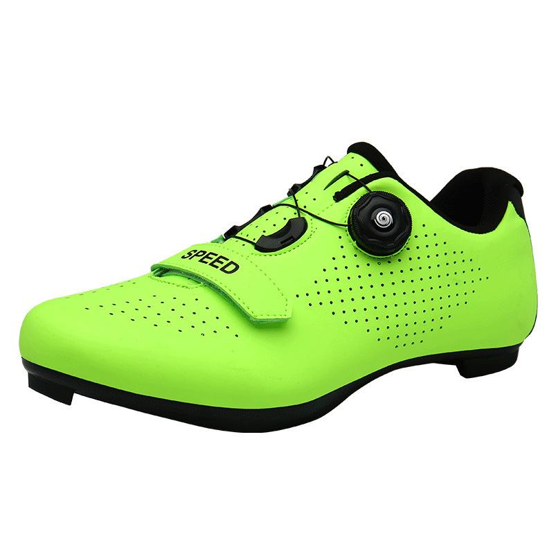 Новые велотуфли с замками, мужские и женские туфли для шоссейного велоспорта, мощные гоночные туфли, велотуфли с жесткой подошвой и замками