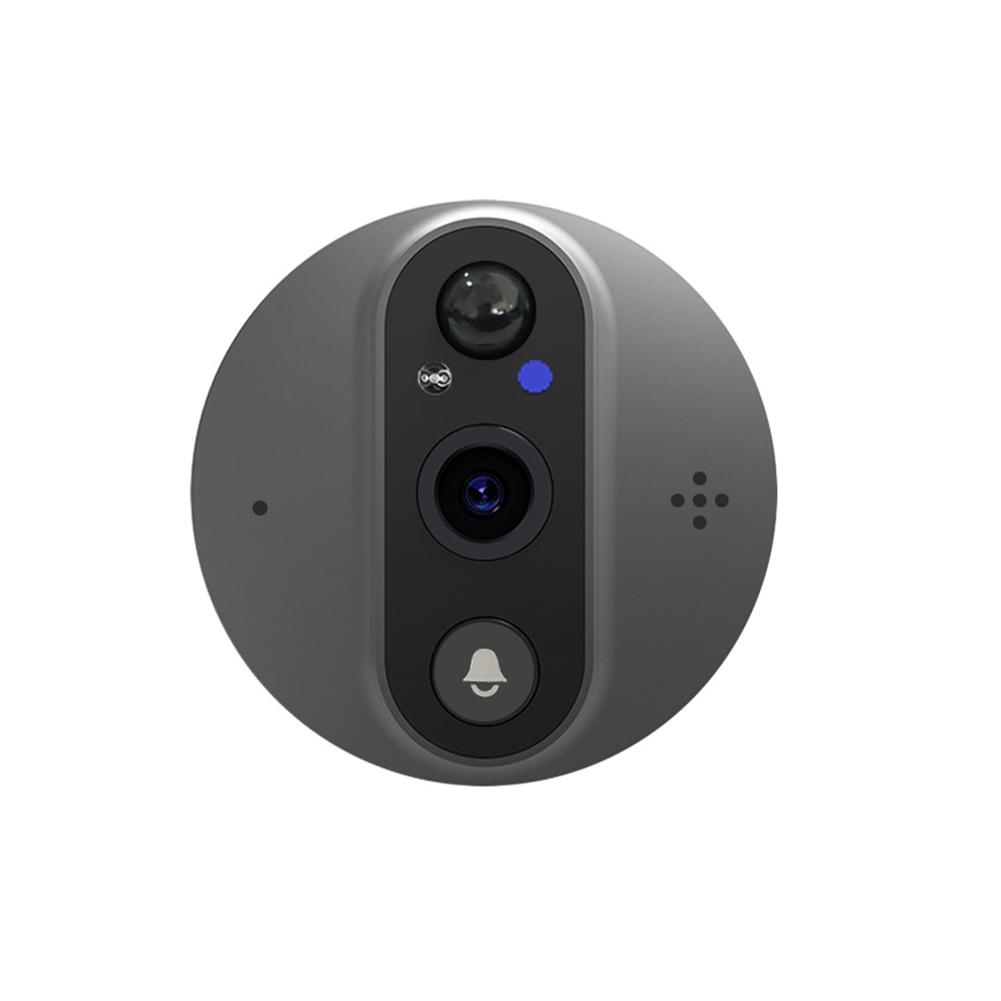 Wi-Fi камера для глазка 1080P 4,3-дюймовая HD двусторонняя камера для глазка Визуальный дверной звонок PIR Домашние дверные просмотрщики Дверная безопасность