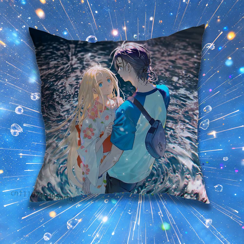 Summertime Rendering Pillow Case For Home Bedroom Car Office Decoration Living Room Sofa Cushion Cover Suitable