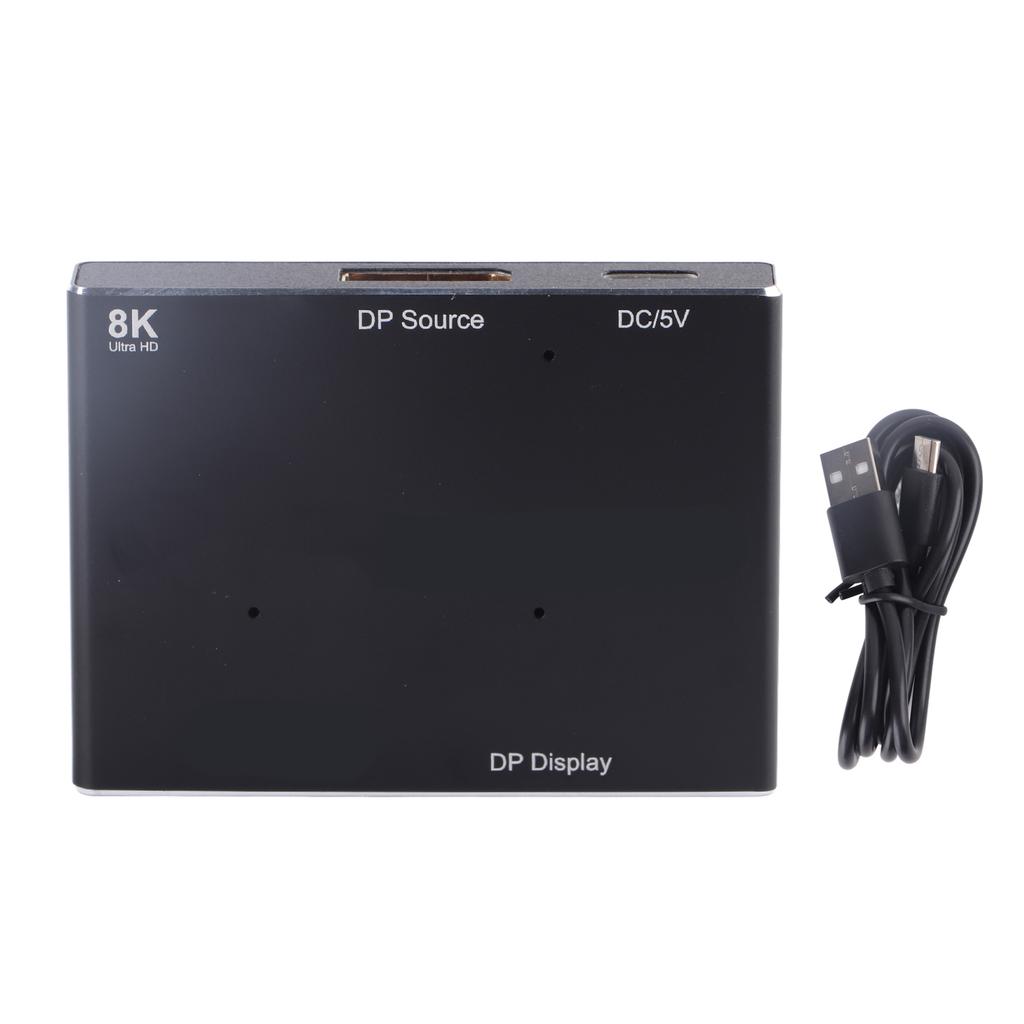 Разветвитель интерфейса HD-мультимедиа DisplayPort Поддерживает 8K MST SST 1 вход 2 выхода Направленный DP