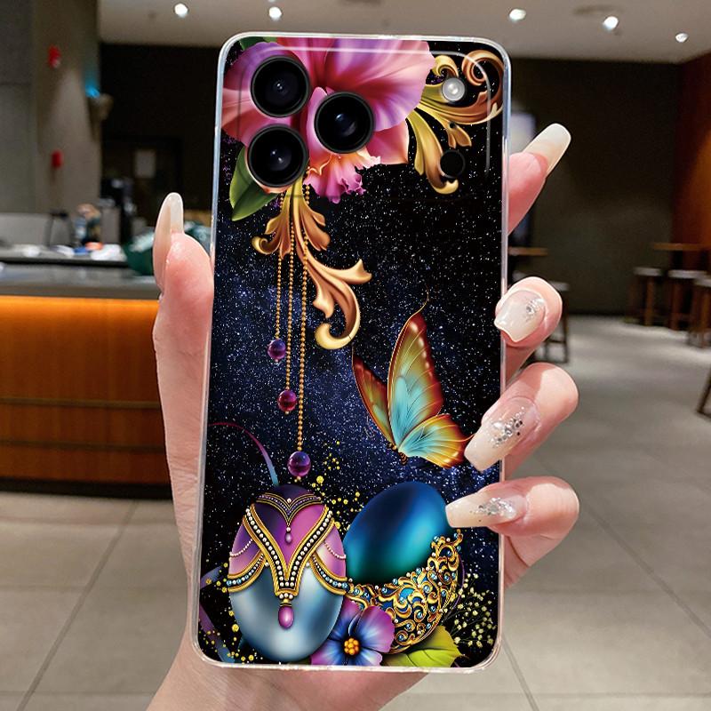 Case For iPhone 17 Air 17 Pro 17 Pro Max Aesthetic Cute Cat Astronaut Transparent Cover For iPhone 17 Air 17 Pro 17 Pro Max Capa