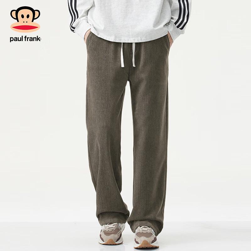 paul frank Мужские повседневные брюки из шенилла, тяжелые, свободного кроя, с прямыми штанинами