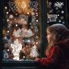 Window Decals Xmas Pvc Snowflake Santa Static Stickers For Christmas Decor Home