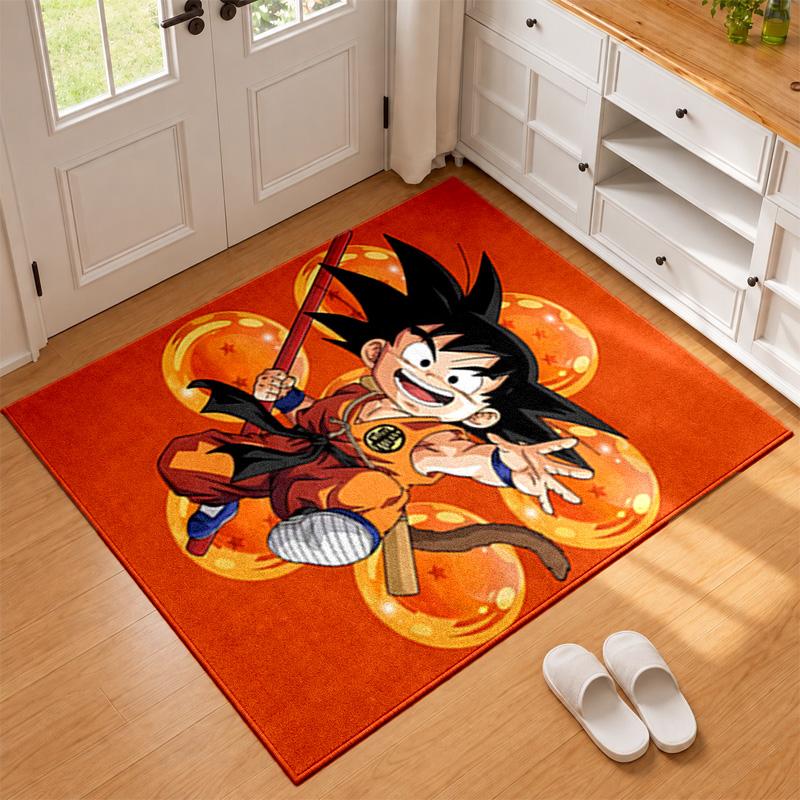 Коврик-дверной коврик Dragon Ball для гостиной или спальни Защитный коврик под стул Офисное украшение Рождественский подарок Подарок на день рождения