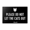 Деревянный знак для кошек с надписью «ПОЖАЛУЙСТА, НЕ ВЫПУСКАЙТЕ КОШЕК НА ВЫХОД» для украшения стены в деревенском стиле для дома, офиса, гостиной, спальни