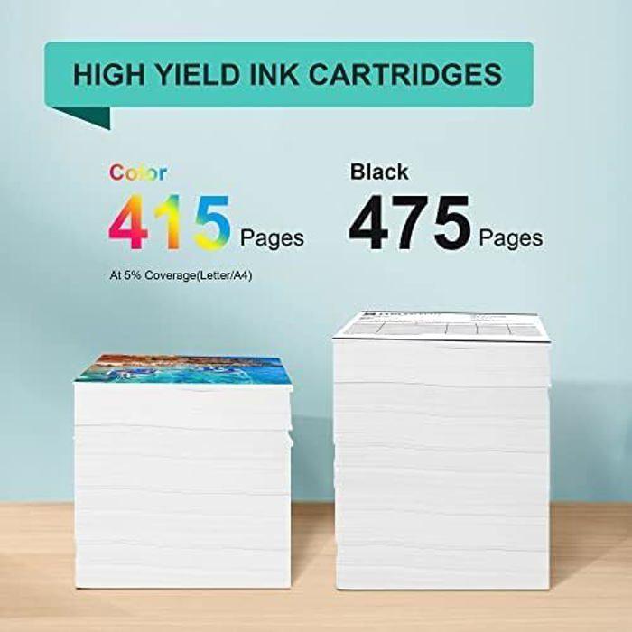 Pack 2 cartouches compatibles HP 21XL (noir) + 22XL (couleur) — 475/415 pages — pour DeskJet/OfficeJet