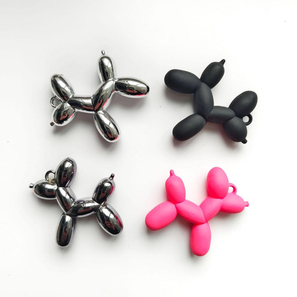 Брелок для ключей Ins Style Love Balloon Dog Couple - Акриловый аксессуар для украшений своими руками