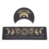 2 Pieces Wooden Tarot Card Stand Holder Moon Shape and Rectangle Wooden Tarot Card Display Stand