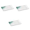 Set of 3 Kaizan Yakitori Plates X X Reinforced Ceramic Yakitori Plates by Setomonohonpo (Green) 7.0" [20.7 13.3 1.6 Cm]