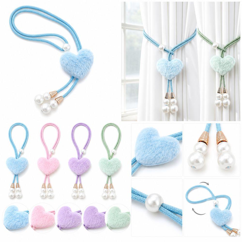 Faux Pearl Tassel Curtain Holdback Rope Drapery Tieback Cute Window Curtain Tie Home Decor