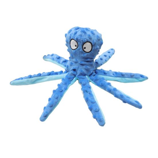 Плюшевая игрушка-осьминог для собак, интерактивная пищащая игрушка для жевания для агрессивных жевателей, устойчивая к укусам игрушка для прорезывания зубов у щенков для маленьких, средних и крупных собак