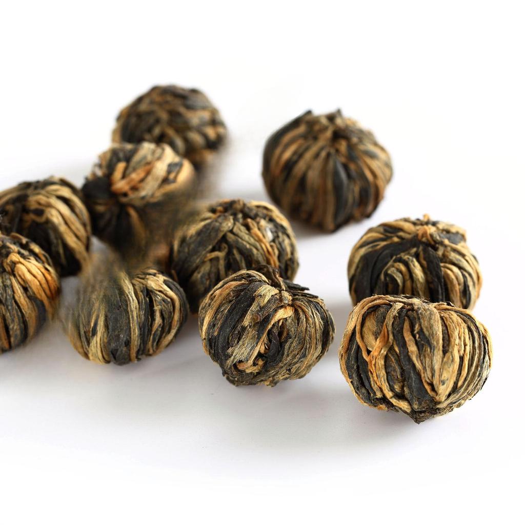 HelloYoung Черный чай Nonpareil Supreme Yunnan, 100 г, Жемчужина Дракона, шарик Дянь Хун