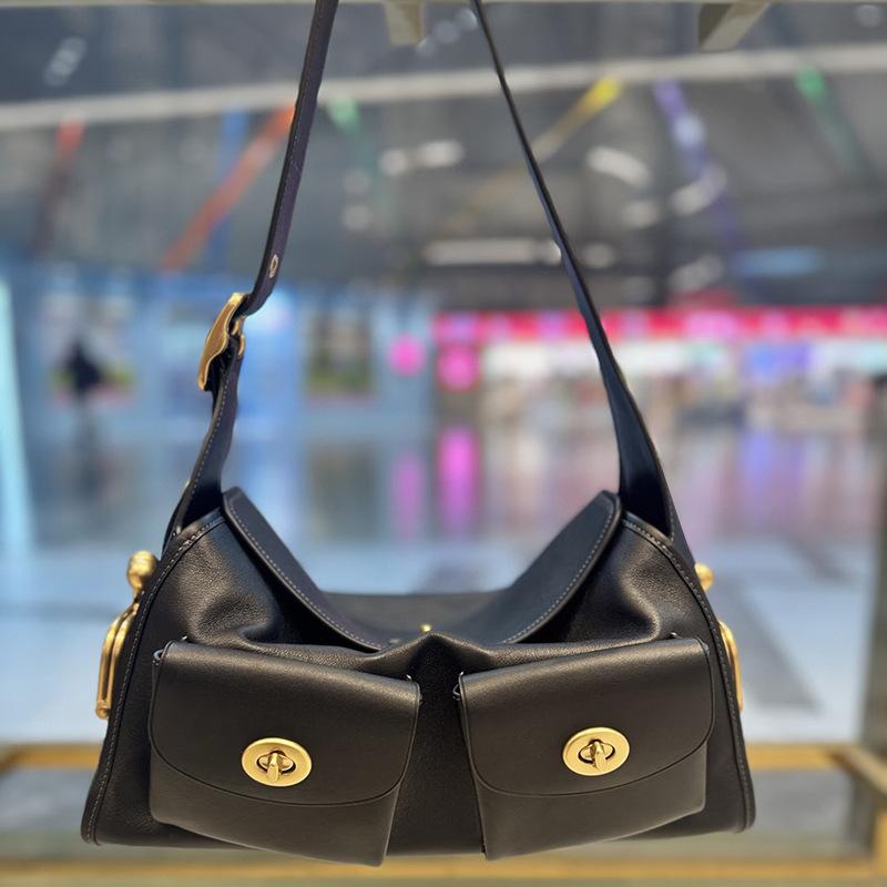 SHELKSBAG 2026 Новая ретро-стиль Дизайнерская сумка под мышку Женская универсальная многокарманная Модная и простая сумка через плечо