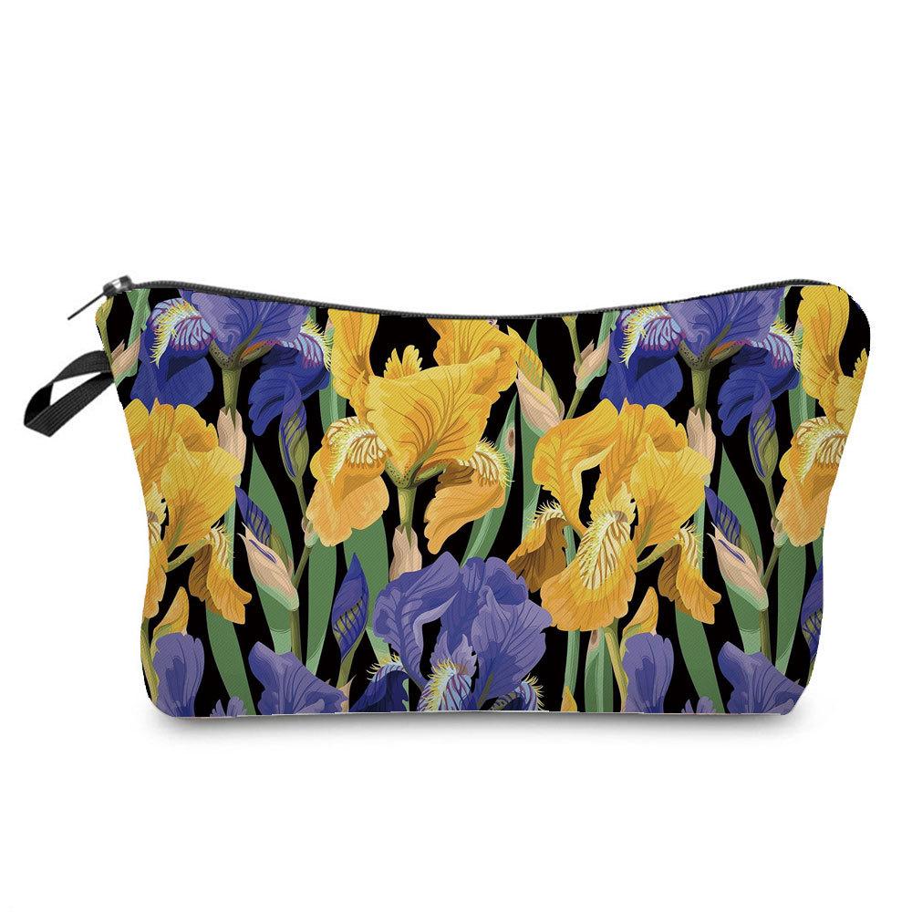 Женская косметичка с цветочным принтом для туалетных принадлежностей, органайзер для путешествий, 6379