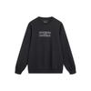 Li Ning Sports Lifestyle Series Letter Round Neck Pullover Loose Sweatshirt Men sweatshirt Black AWDT387-3