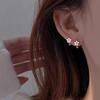 Серьги-гвоздики Женские Летние Серьги с Ромашками Серьги-клипсы Модные Простые Элегантные Универсальные Серьги для Повседневной Носки