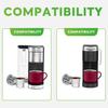 Reusable Espresso Coffee Capsule for Keurig Refillable Coffee Pods with Spoon Brush Coffee Filters Stainless Steel Coffee Capsule Refill Tool