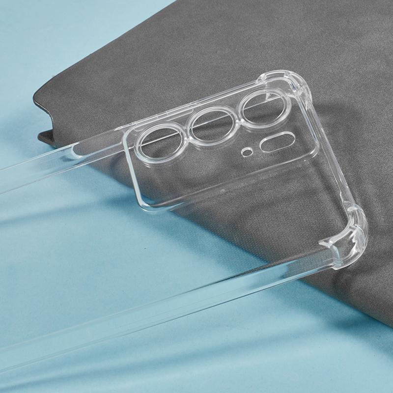 Для Realme 14x 5G/C75 Чехол для телефона Усиленные четыре угла Защита от падения Прозрачная ТПУ накладка