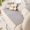 Cotton and Linen Sofa Cushion Four Seasons Universal Non-Slip Silent Style Cushion Simple Modern Linen Sofa Cover Cover Cloth Thickened