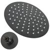 High Pressure Black Shower Head 8 Inch Round Rain Shower Head Luxury