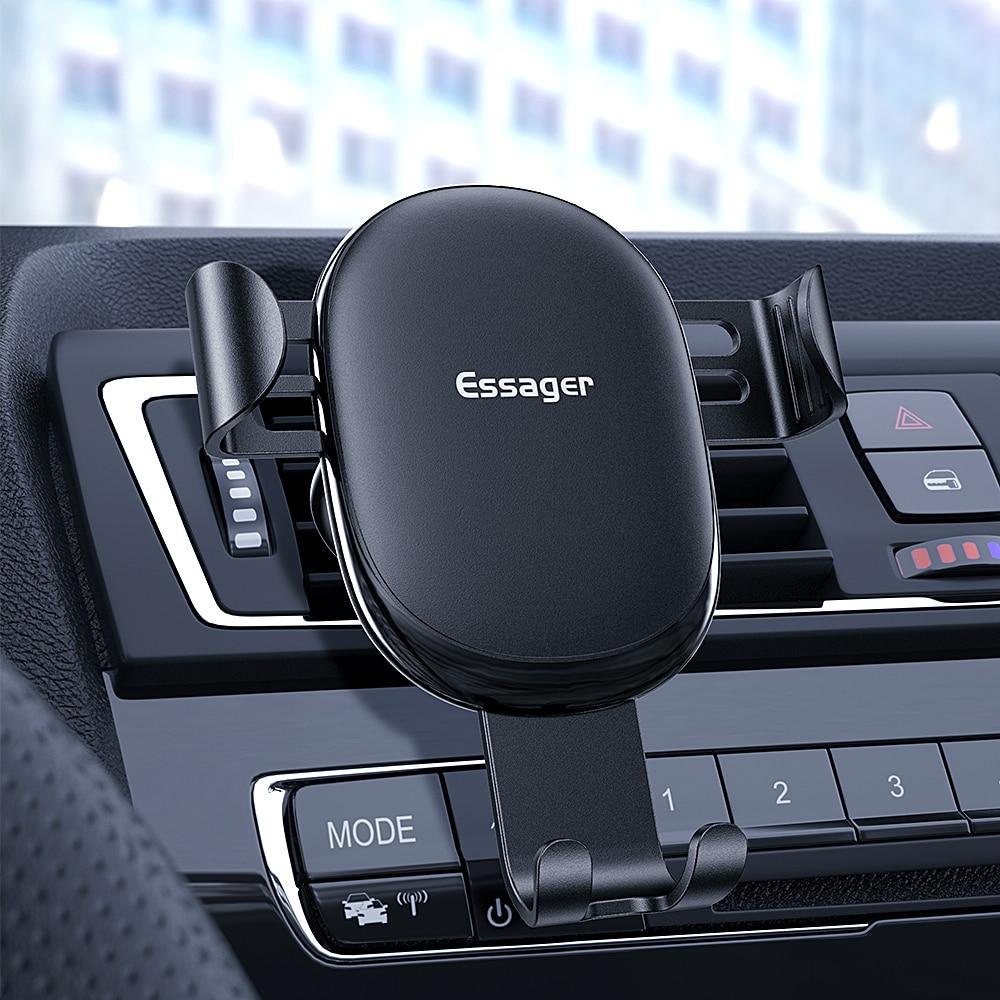 Essager Gravity Car Phone Holder For iPhone Samsung Universal Mount Holder For Phone In Car Cell Mobile Phone Holder Stand