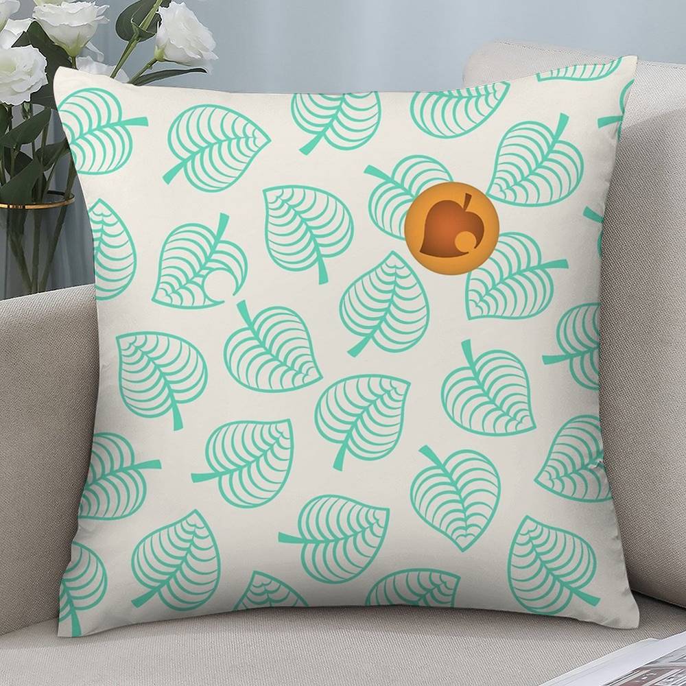 Game Cute A-Animal C-Crossing Pillow Case Short Plush Double-sided Print Square Throw Pillow Covers Sofa Home Cushion Decor