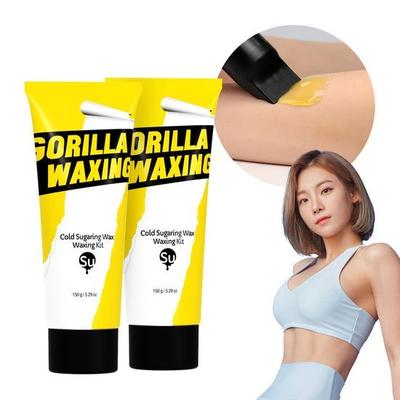 Gorilla Waxing Холодный Сахарный Воск Набор для Депиляции, не требующий нагрева