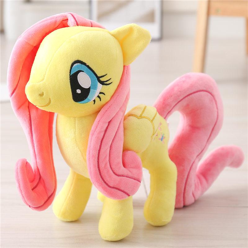 New My Little Pony Plush Toys Twilight Sparkle Pinkie Pie Rarity Fluttershy Applejack Rainbow Dash Stuffed Doll Kid Xmas Gift