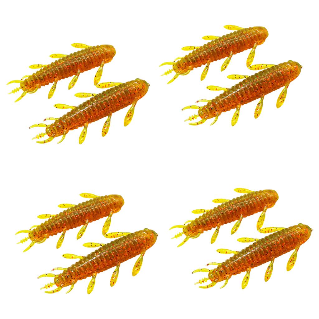 8 шт. Приманки для ловли рыбы Wacky Worms для ловли окуня, Wacky Rigs, Мягкие пластиковые приманки, Wacky Rigs, Мягкие черви, Wacky Rigs, Набор приманок-червей