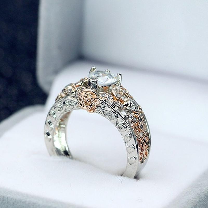 Sace Gems Классическое кольцо из медного сплава с цирконом, женские ювелирные изделия, свадебный подарок для вечеринки