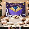 Purple Photography Birthday Backdrop 1pc - Studio Photo Prop