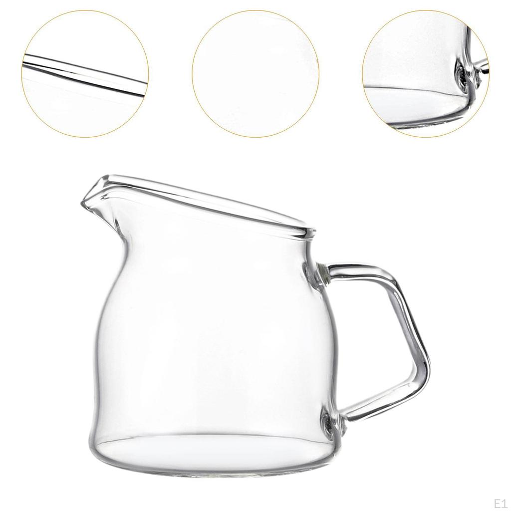 Milk Creamer Pitcher Jug Maple Syrup Dispenser Frothing with Spout for Cold and
