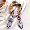 Spring/Summer Leisure Neckerchief 70*70cm Square Scarf Breathable Imitation Silk Hijab Women’s Fashion Print Shawl
