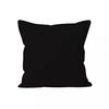 Cushion In Washed Microfiber 60x60 Cm BOHEME Black, by Soleil d'Ocre