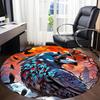 1pc Raven Sky Office Round Area Rug, Under Office Chairs Bedroom Living Room Home Decor, Room Deco, Available in Various Sizes