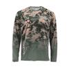 SIMMS camouflage fishing suit Luya long-sleeved crew neck T-shirt men's summer sunscreen suit quick-drying breathable fishing suit