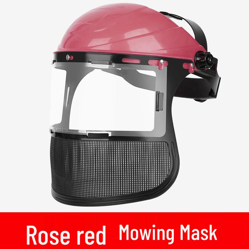 Наголовной сетчатый защитный экран для лица из стали для ландшафтного дизайна и садоводства со взрывозащитой для использования с триммером и мотокосой