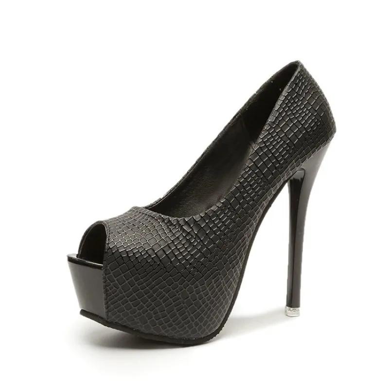 Туфли-лодочки на платформе женские туфли на высоком каблуке женские туфли 2024 водонепроницаемые туфли-лодочки для стола Fishmouth Shallow корейские женские туфли для ночного клуба