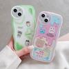 Cartoon Phone Case For iPhone 15 11 13 Samsung A54 A53 A52 A33 S23 Ultra Realme C55 C53 C35 Reno 10 8T Redmi Note 12 Pro Note 11 Vivo Bumper Cover