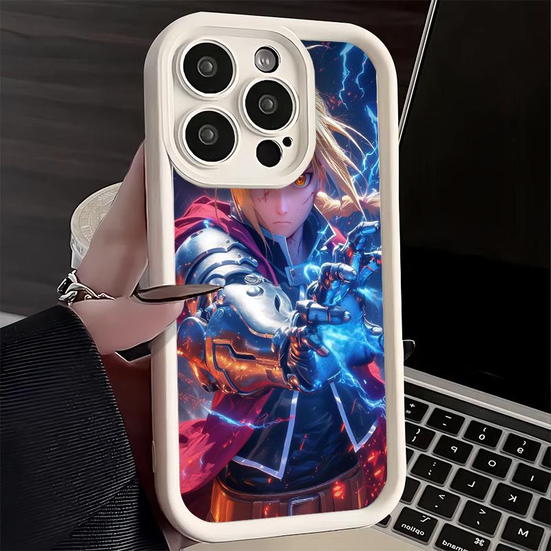 Phone Case for iPhone 17 Air 16E 15 16 Pro Max F-ullmetal A-Alchemist Anime Cover 14 Plus 13 12 Mini Soft Shell Silicone Fundas