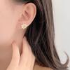 Contrast Color Flower Earrings Niche Temperament Daisy Earrings Light Luxury High-end Design New Style