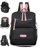 Black Women's Backpack School Bags Oxford Waterproof Anti-Theft Backpacks Casual Travel Female Handle Bag Rucksack