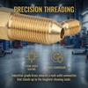 Brass Hose Barb Connector Male to Female Adapter Durable Pipe Fitting for Water Gas Air Tubing Applications