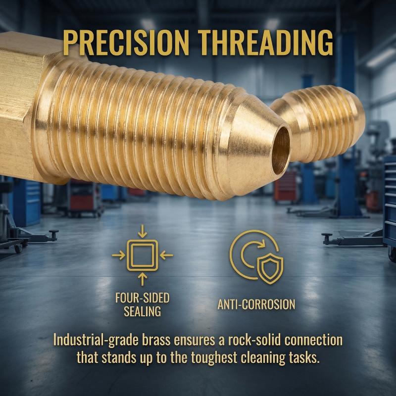 Brass Hose Barb Connector Male to Female Adapter Durable Pipe Fitting for Water Gas Air Tubing Applications