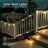 Solar Step Lights Waterproof LED Lights for Outdoor Stairs, Steps, Fences, Patios, Yards, Porches and Balconies